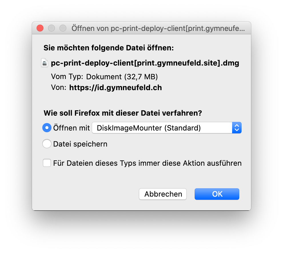 PaperCut Installer macOS 1