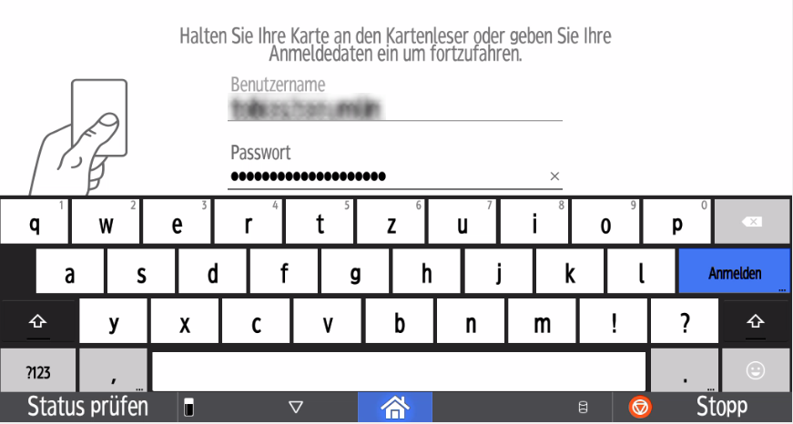 Anmeldung MFP