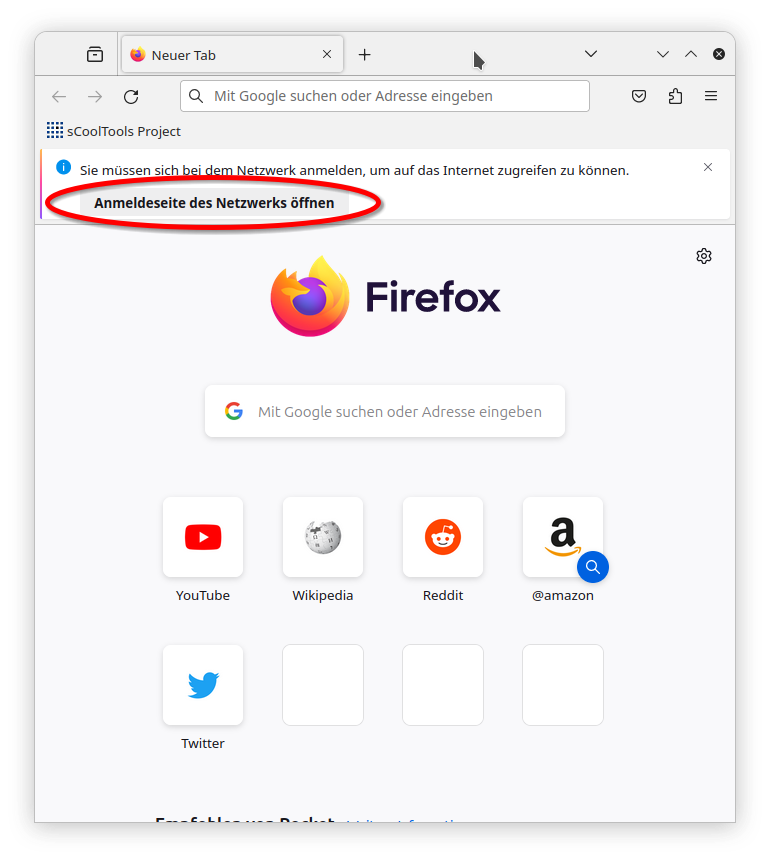 Anmelden Firefox