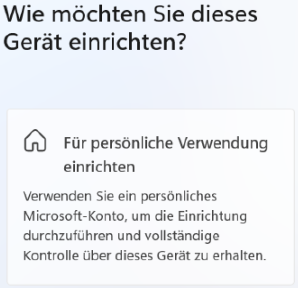 Gerät einrichten