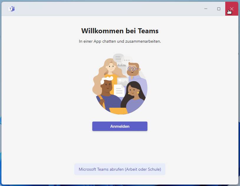 Login altes Teams