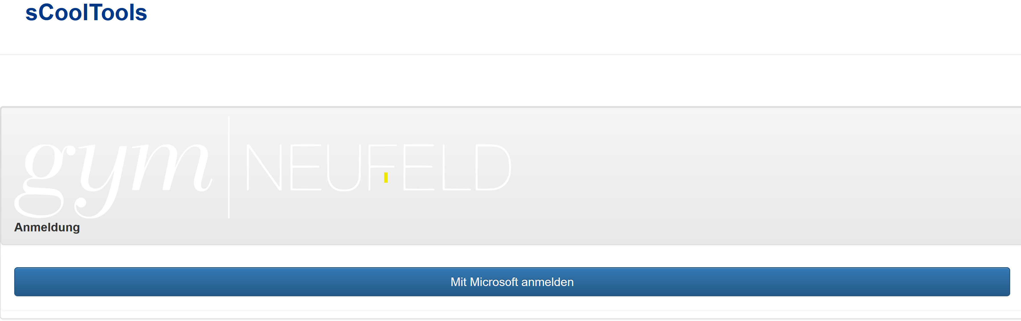Login sCoolTools