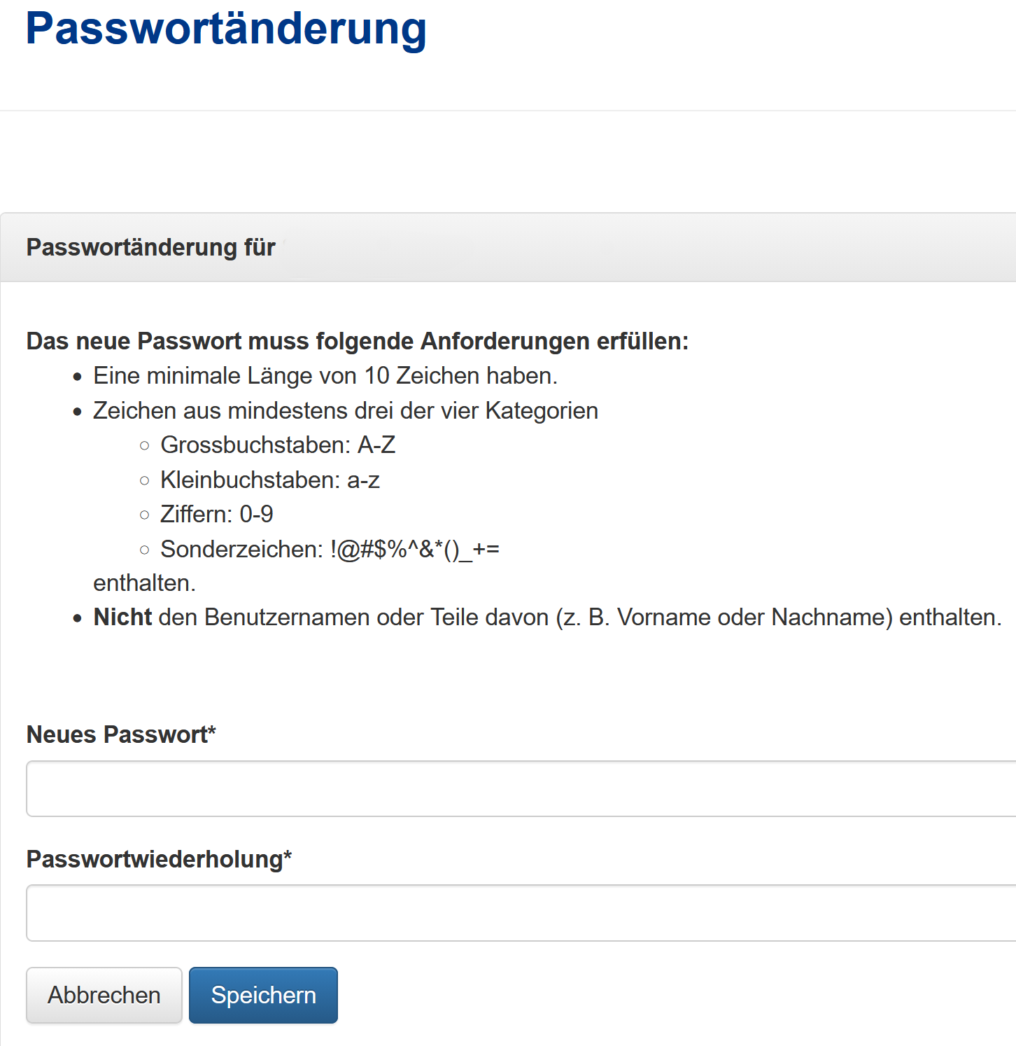 Passwortänderung sCoolTools