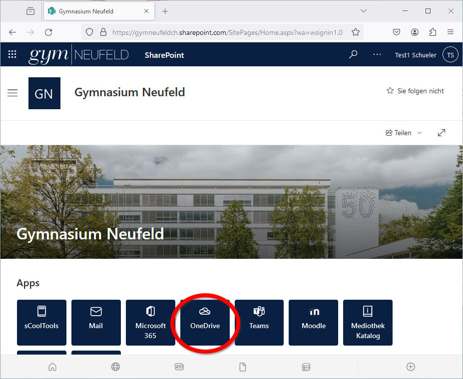 OneDrive-Seite 1