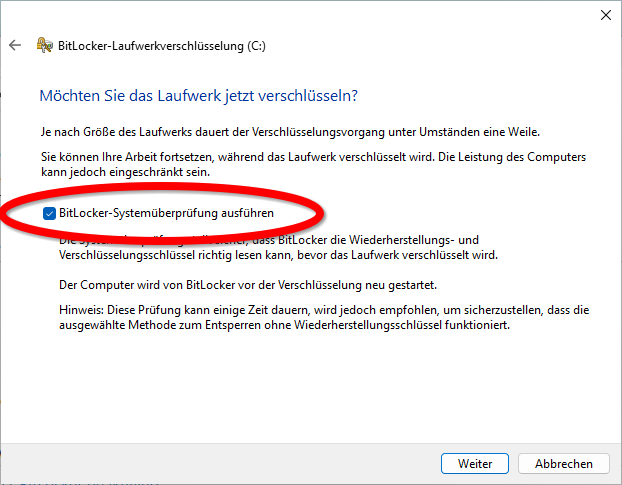 Bitlocker aktivieren 4