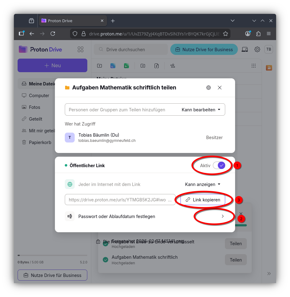 proton Dokumente teilen-6