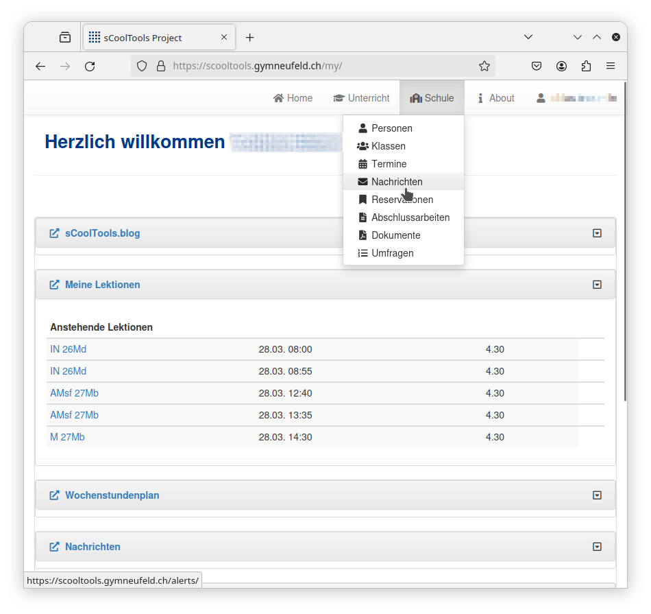 Nachricht verschicken 1